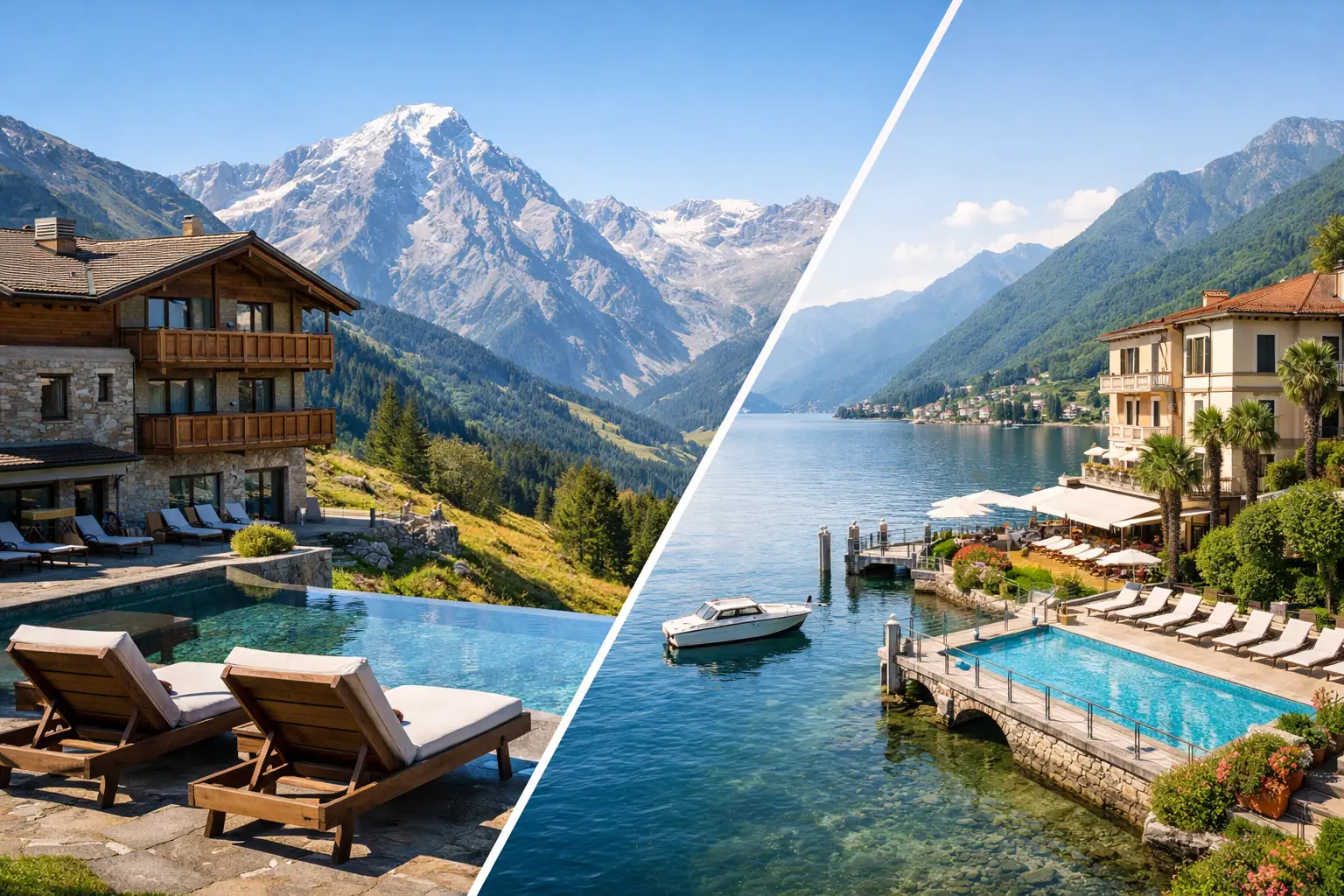 Berghotel oder Seehotel in der Lombardei?
