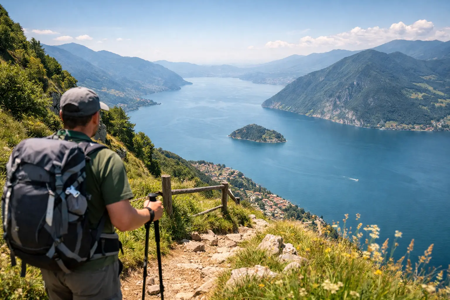 Die schönsten Wanderwege nahe dem Iseosee