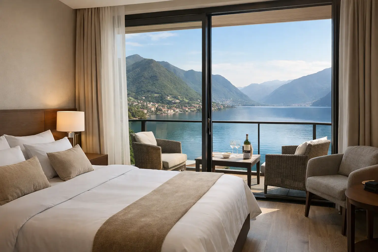 Doppelzimmer Iseosee Hotel mit Aussicht