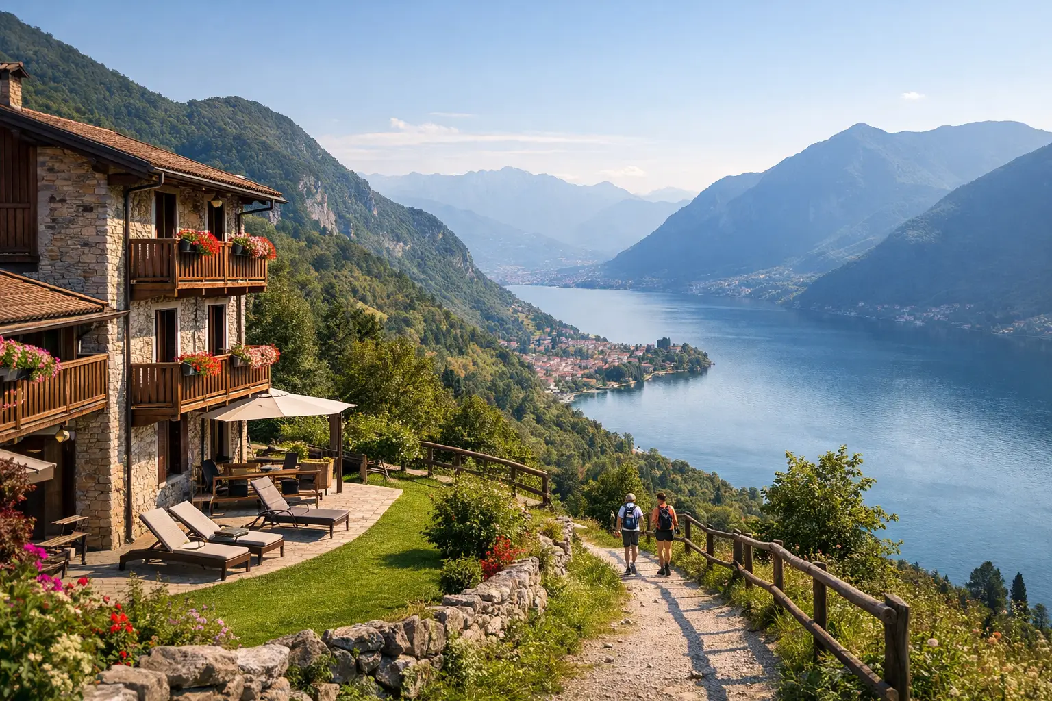 Unterkunft nahe Antica Valeriana Wanderweg