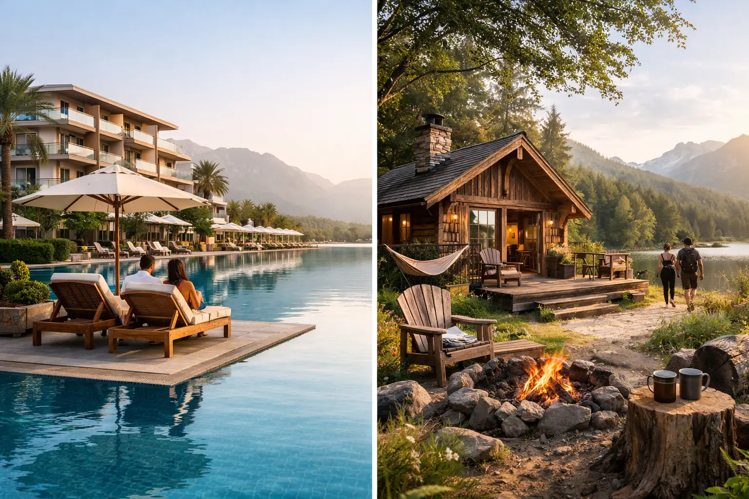 Hotel oder Ferienhaus im Natururlaub?