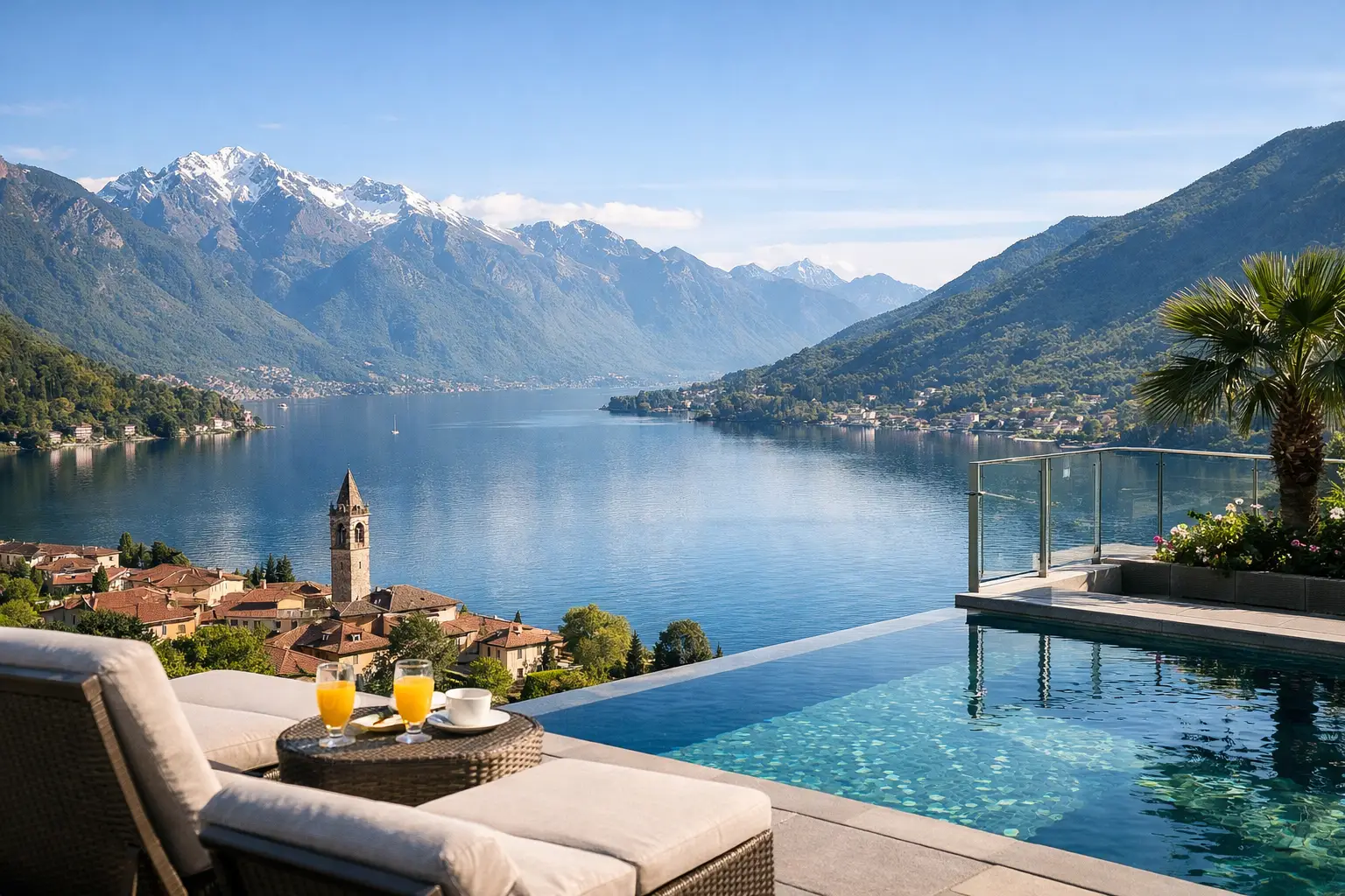 Scenic Hotel Views in Northern Italy